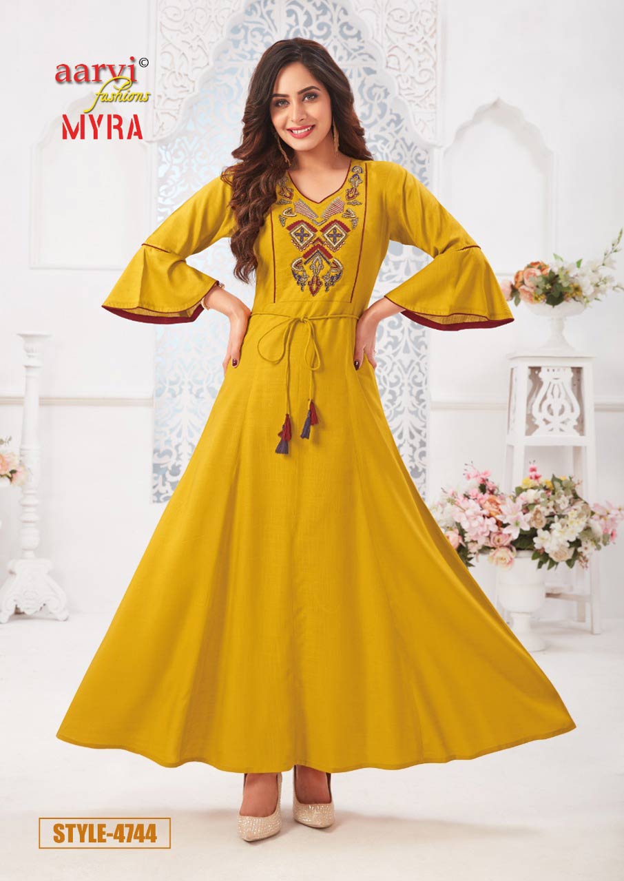 Myra Vol-5 Long Rayon Kurtis Catalog Set Myra Vol-5 Long Rayon Kurtis Catalog Set
